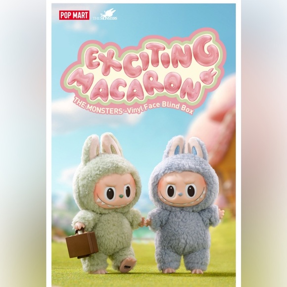 Authentic Pop Mart Labubu-Exciting Macaron -Sesame Bean - Picture 4 of 5